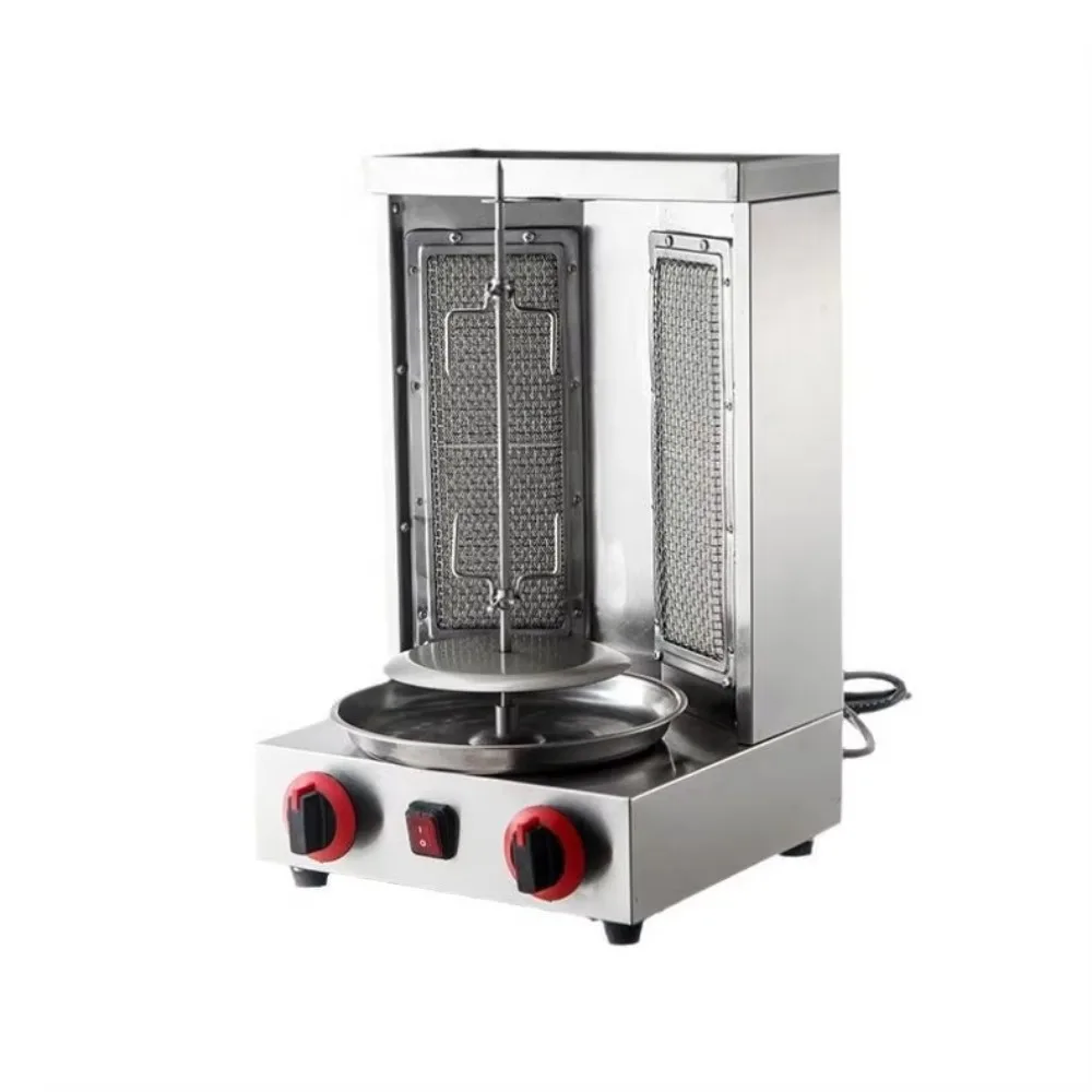 Commercial Gas BBQ Grill, 220V High Productivity, Rotating Meat Grill Machine, Electric Kebab Shawarma Maker