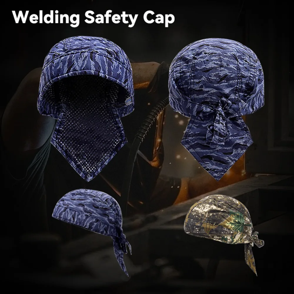 

Durable Fire Resistant Anti-scalding Work Cap Head Protective Cover Welding Protective Equipment Welding Hat