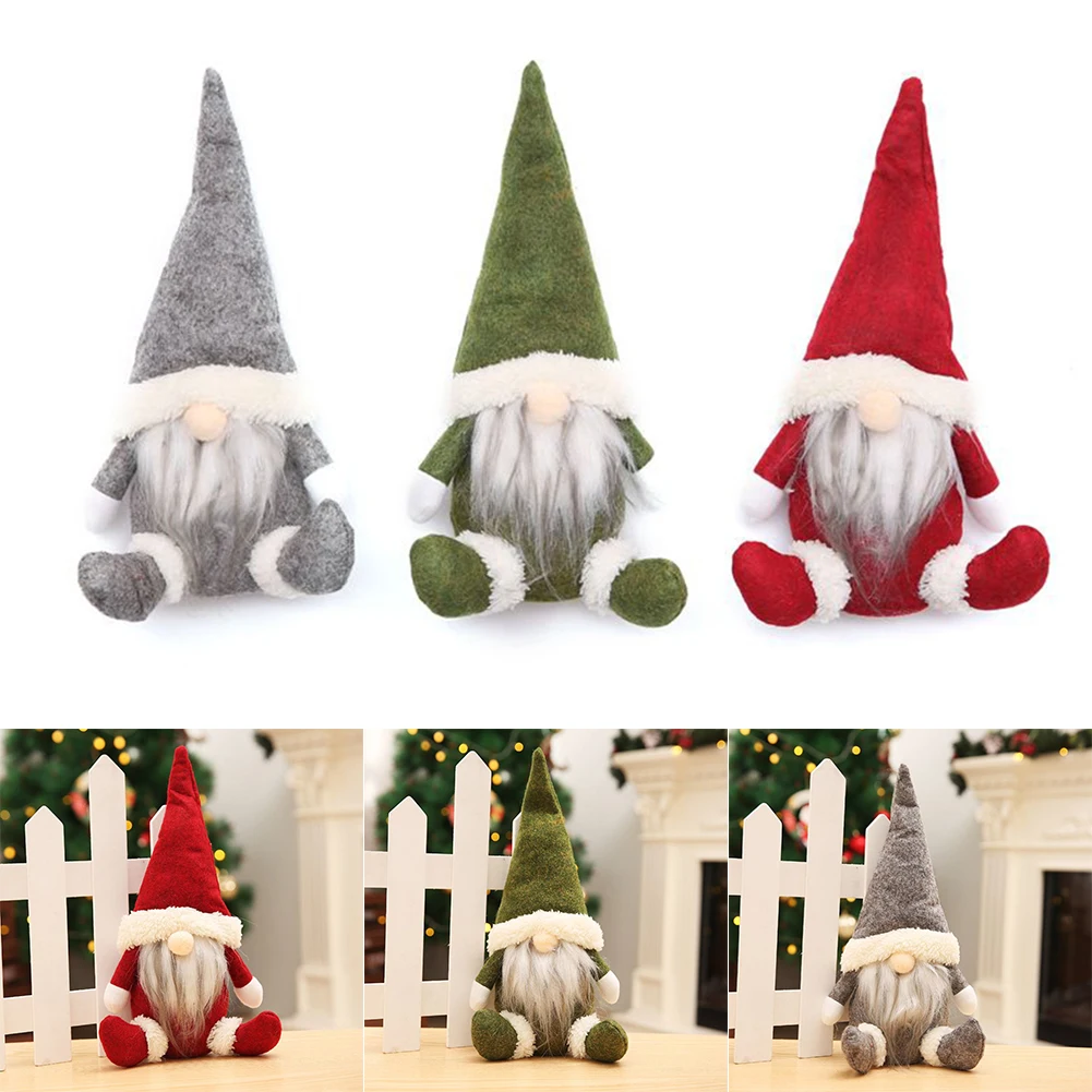 Christmas FacelessSanta Plush Doll Christmas Decoration Toy Table Decor Christmas Faceless Doll Gnome 2024 Merry Christmas