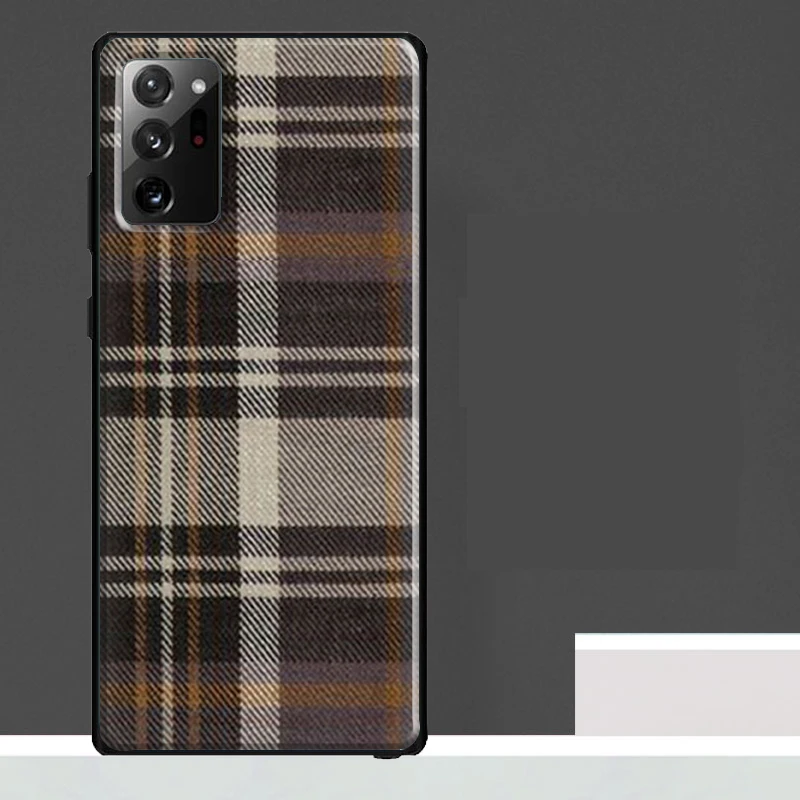 Scottish Plaid Warm Plaid Case For Samsung Galaxy S22 S23 Ultra S21 S20 FE S8 S9 S10 Plus Note 10 20 Ultra Cover Shell