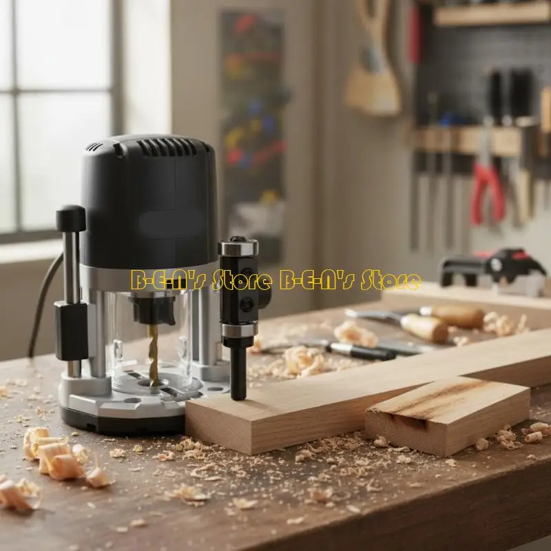 Y1AD Professional Woodworking Trimmer Replaceable Cutting Head Double Ball Bearing Structure Alloy Steel Crafting Tool For Edged