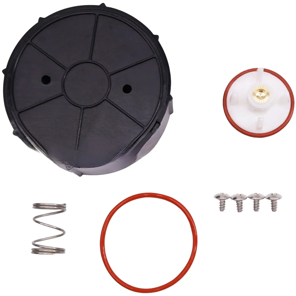 Replacement Backflow Conversion Kit for Plumbing Systems with Black Cylinder 89.6mm OD 40mm H and White Base Red Gaskets