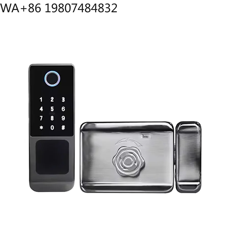 IP65 Stainless Steel Outdoor Smart Door Lock Biometric Fingerprint Unlock WiFi App Aluminum Alloy Gate Digital Lock
