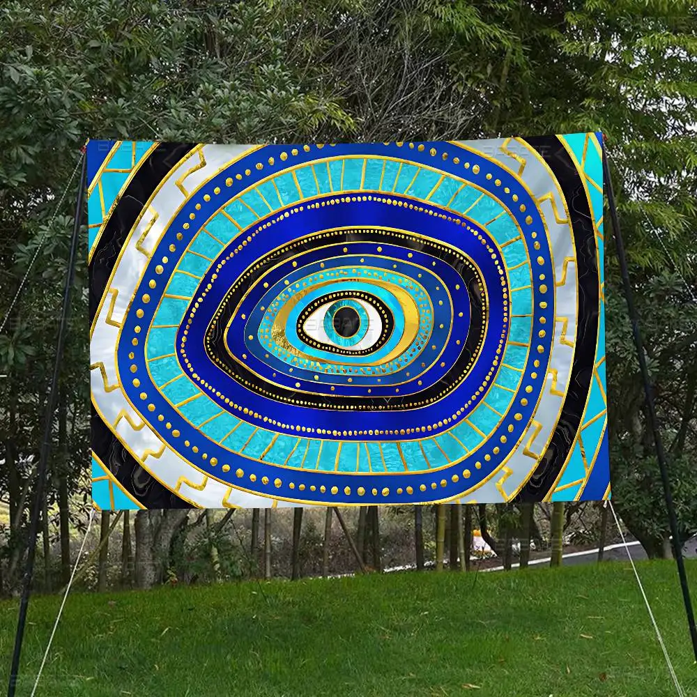 Evil Eye Banner INS Style Outdoor Party Dekoration Atmosphäre Flagge