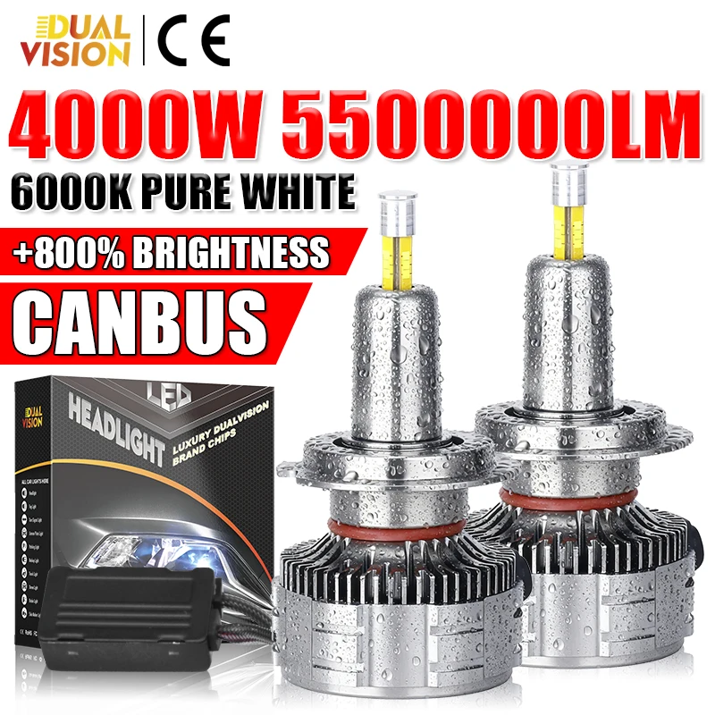 360 H7 H4 H11 Led C…