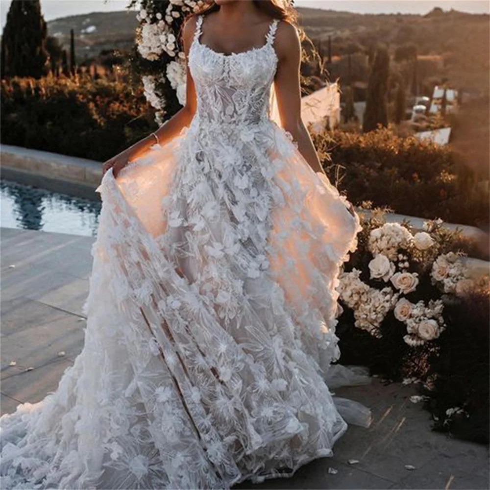 

A-Line/Princess Chiffon Ruffles Sweetheart Sleevesless Sweep/Brush Train Wedding Dresses Elegant Feminine Wedding Dresses