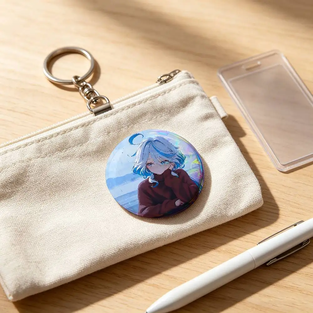 Cute Furina G-Genshin Impact Badge Pins For Friend, Backpack, Clothing, Collectible Accessories, Jewelry Gift