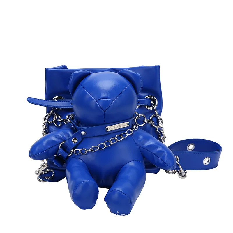 Japanese Trend Bear Crossbody Bag Girl Personality Doll Student Bucket Bag Funny Street Cool Doll Shoulder Bag 2022 New