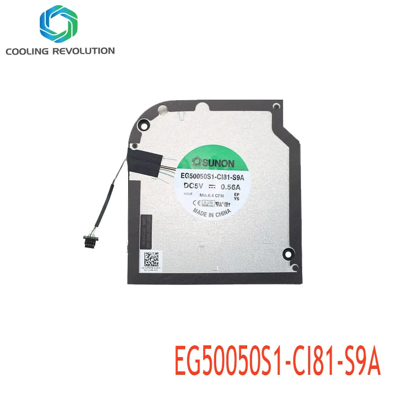 Laptop CPU Cooling Fan EG50050S1-CI81-S9A DC5V 0.56A 4-Pin For Dell Precision 15 3570 03YMF8 3YMF8