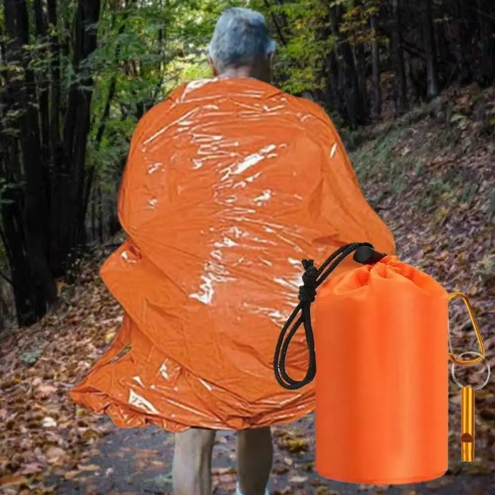 مع حقيبة التخزين كيس النوم في حالات الطوارئ قابلة لإعادة الاستخدام مقاوم للماء بقاء كيس النوم الحرارية المحمولة بطانية بقاء الطوارئ