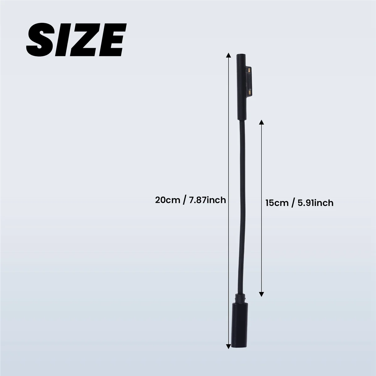 BFYLW USB نوع C PD 15 فولت مهايئ شاحن الطاقة محول كابل شحن لسطح برو 7/6/5/4/3/GO/BOOK كمبيوتر محمول 1/2