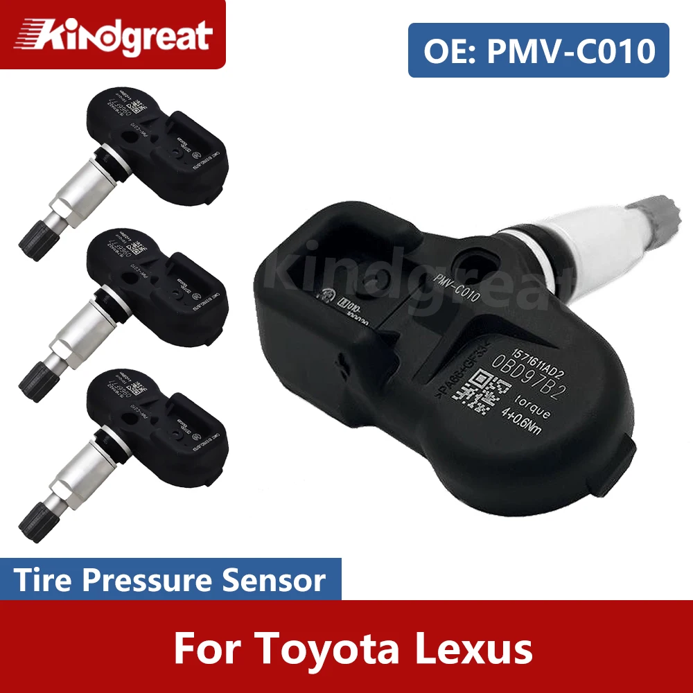 4PCS/Lot TPMS Car Tire Pressure Monitor System Sensor PMV-C010 42607-30060 For Toyota Lexus