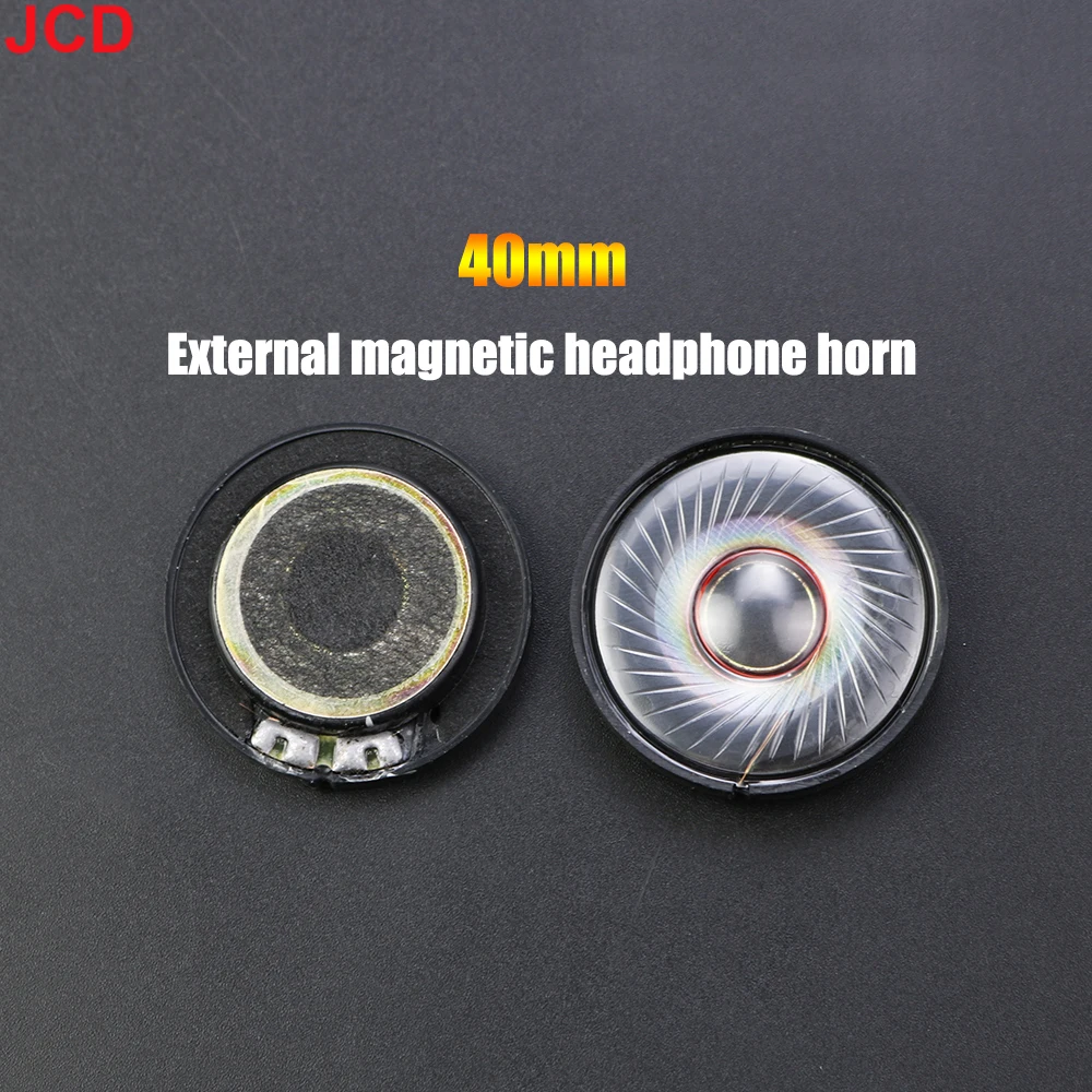 JCD 1pcs 27mm 30mm 40mm 50mm Driver Hifi Bluetooth White Magnetic Headphone Speaker High-end Earphone Diy Loudspeaker  Parts