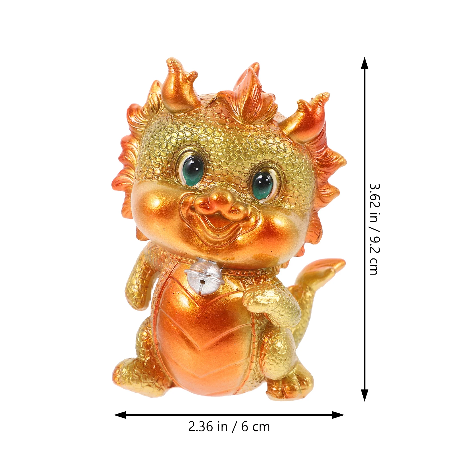

2024 Lunar New Year Dragon Mascot Ornament Resin Decorative Sculpture Chinese Style Home Office Desktop Decoration Auspicious