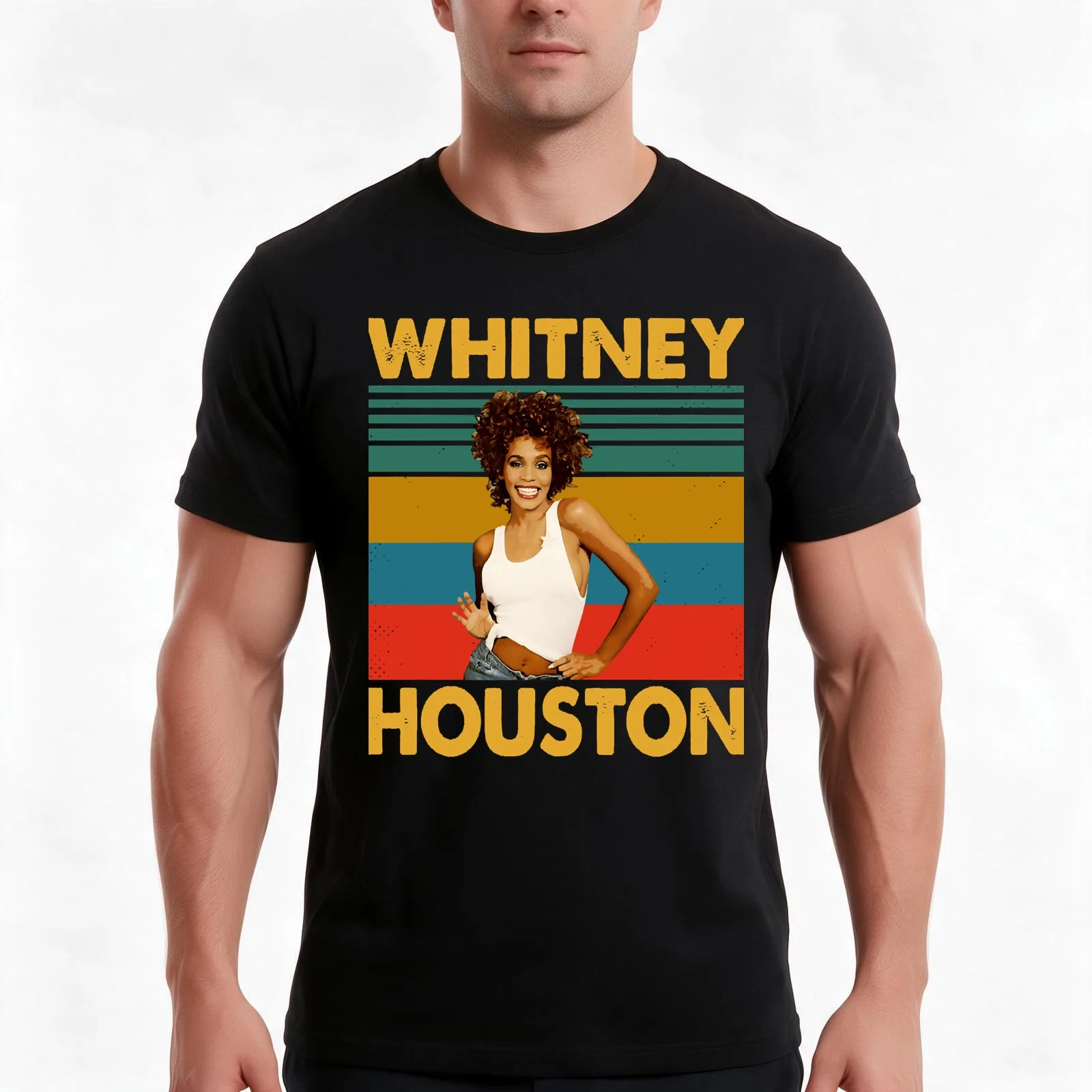 Gift Whitney For Fans T-Shirt Summer Casual Cotton Tee Oversized Streetwear Tops Vintage Graphic Print Unisex Men Women