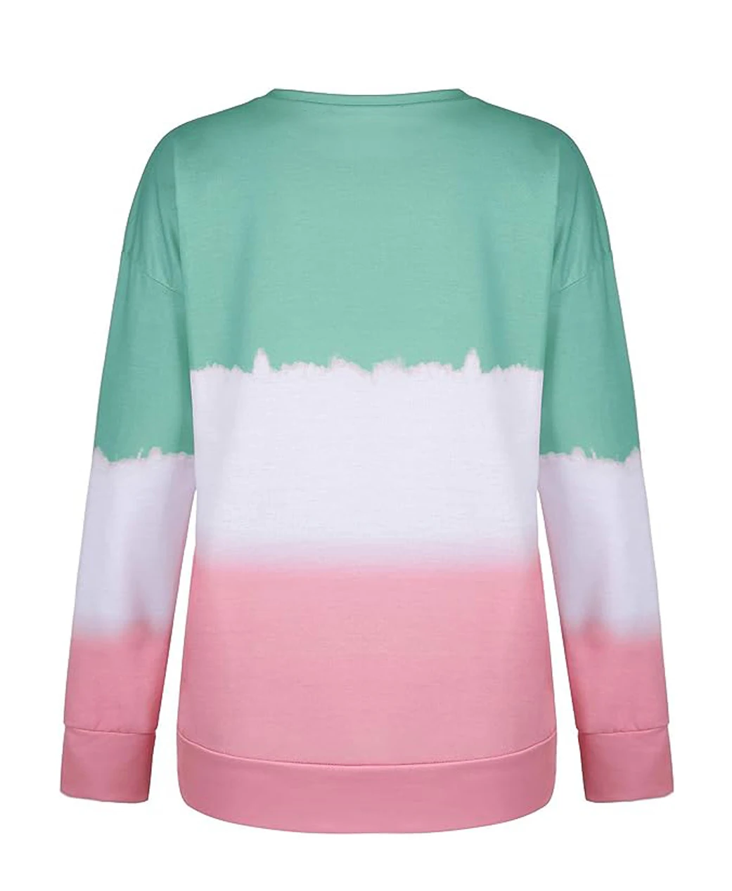 Plus Size Sweatshirt for Women Trendy Long Sleeve Oversized Lightweight Tops Tie-Dye Printed Gradient Pullover Blouse