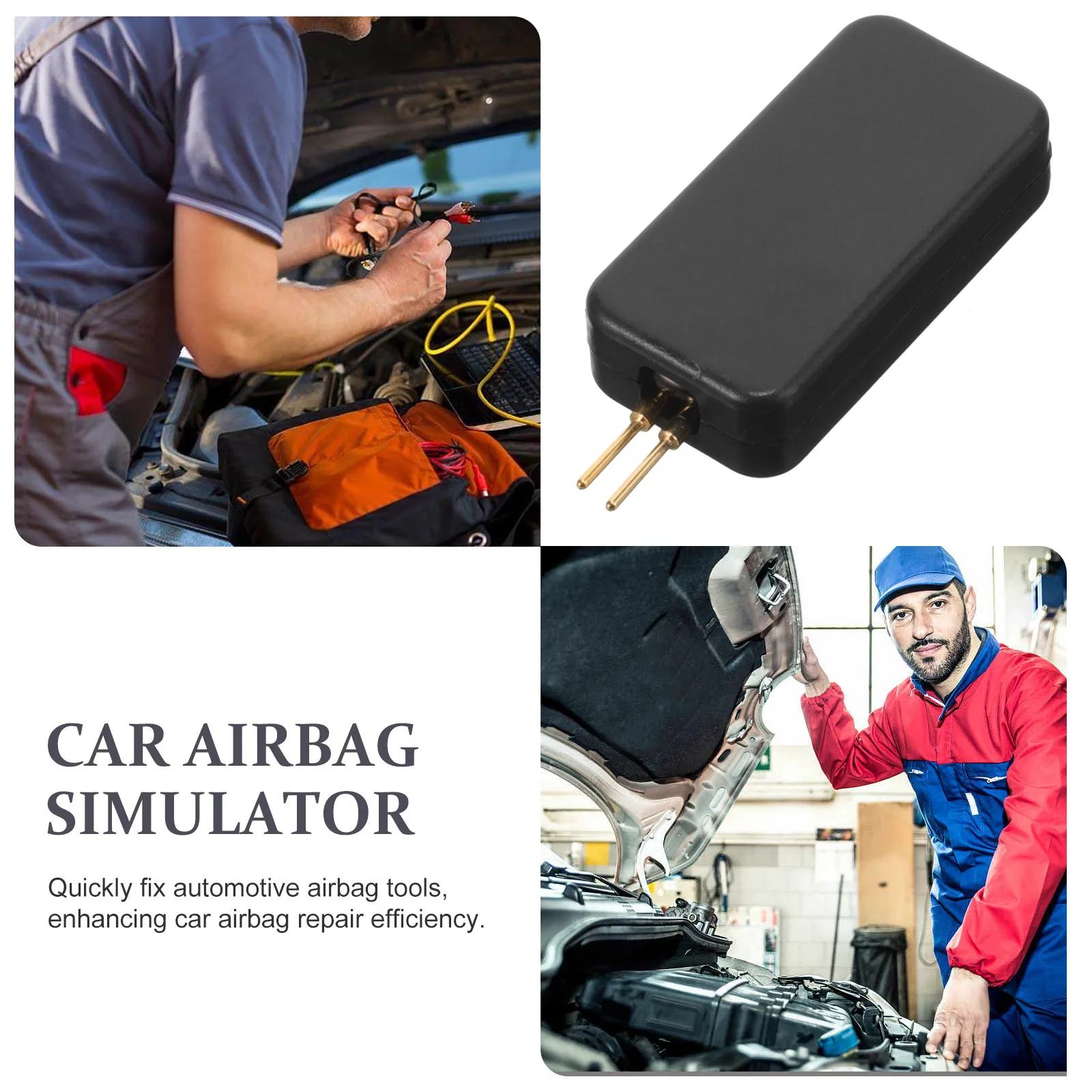 Simulatore di airbag per auto Tester di riparazione automobilistica Strumento di diagnosi Strumento di rilevamento guasti dell'airbag Accessorio per auto Fornitura d'aria
