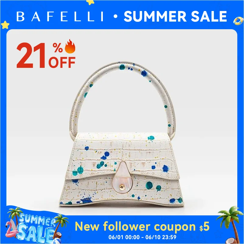 BAFELLI 2024 NEW WOMEN'S HANDBAG K GOLD LUXURY BRAND FASHION PURSE ORIGINAL STYLE DESIGNER BAGS FEMALE EVENING DRESS SHOULDER