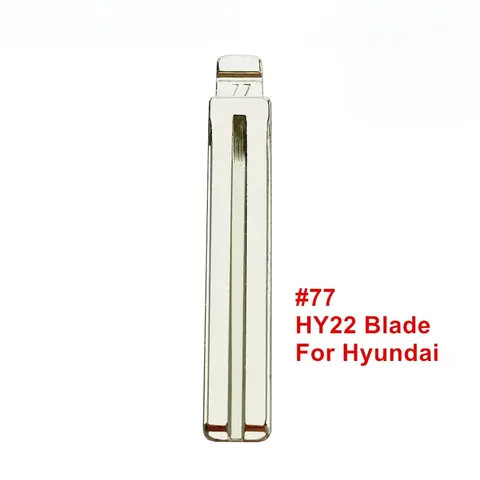 10 pezzi di metallo vuoto # 77 HY22 TOY48 Uncut Flip KD VVDI Lama chiave remota per Toyota REIZ Hyundai IX35 Kia SORANTO K5 Sistema di blocco