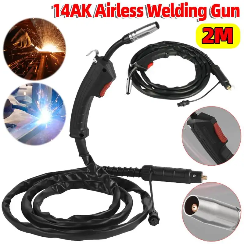 

Полуавтоматический сварочный пистолет Semiautomatic 2M F180 180A FLUX 14AK для безвоздушной сварки, горелка Stinger Tools, малый сварочный аппарат, проволока с флюсом