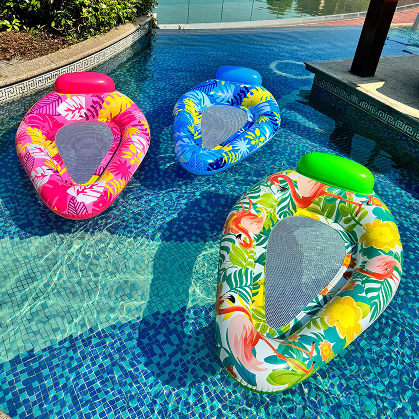 

Floating Recliner Inflatable Hammock Portable Strong Floating Force Lounger Suitable for Sitting in the Pool