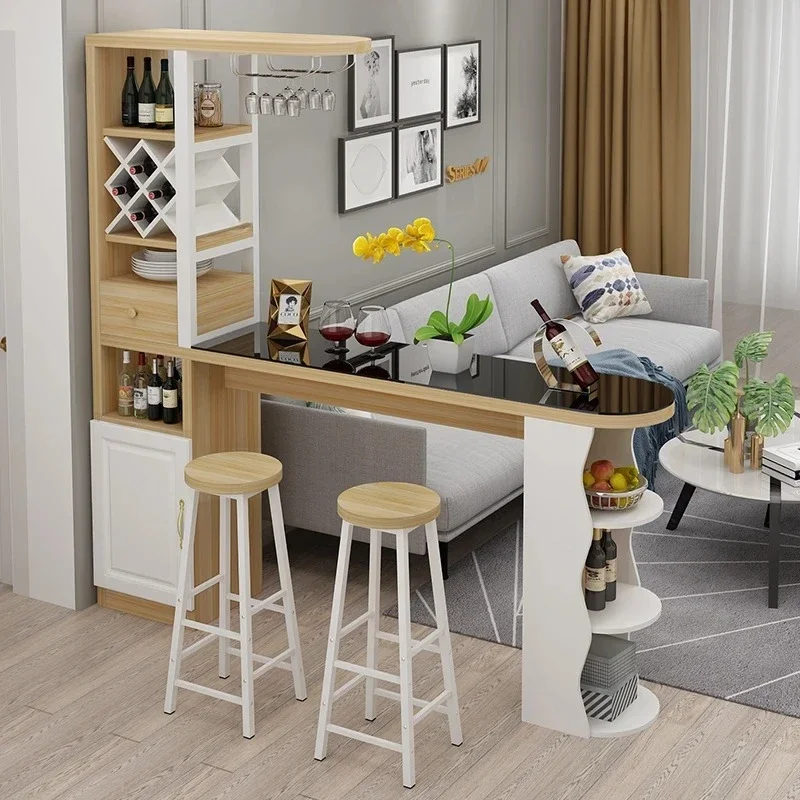 Minimalist Wall Bar Table for Small Apartments - close-up view