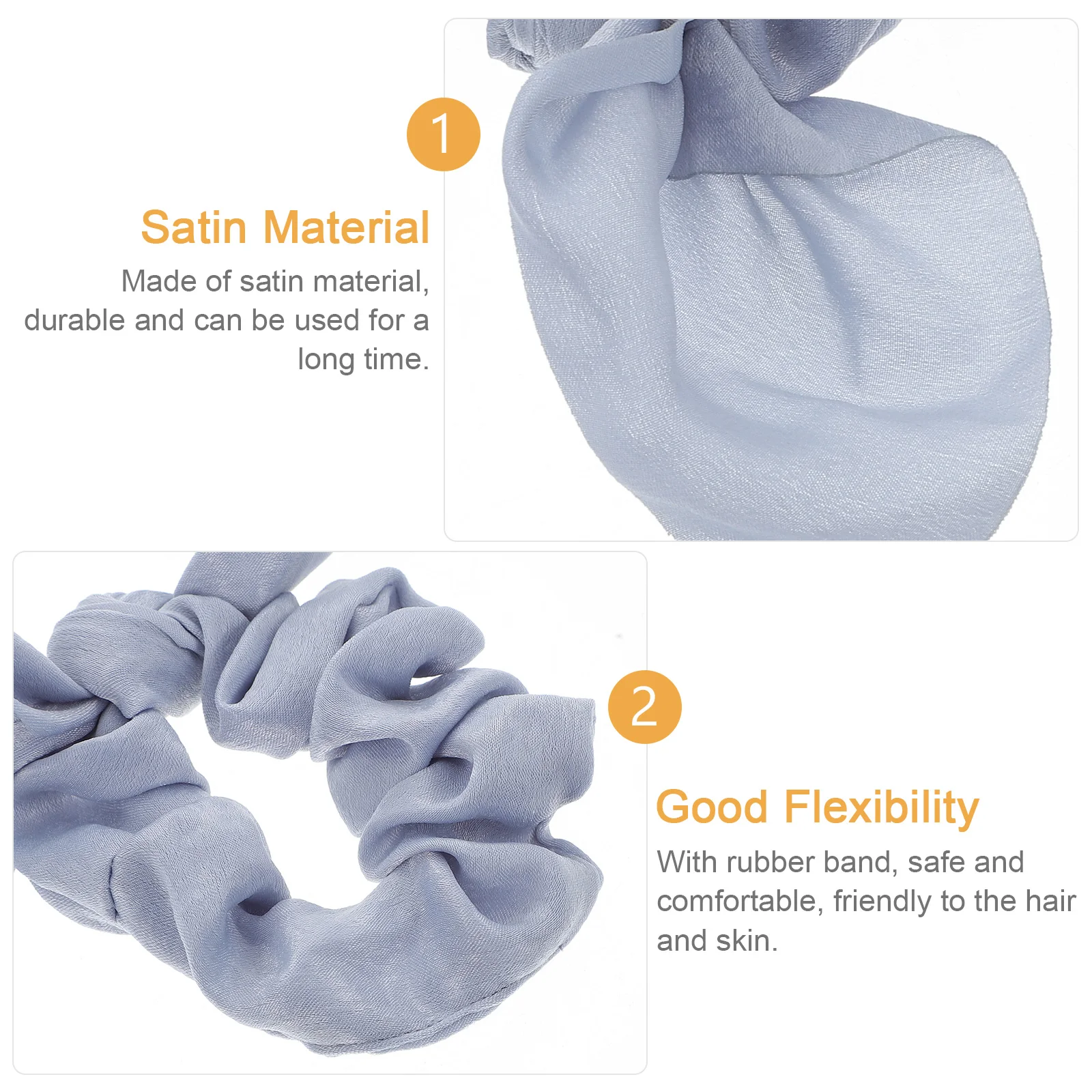 

10pcs Elastic Bunny Ear Hair Ties Adjustable Scrunchies Hair Ropes Suitable All Lengths Accessories Women Girls