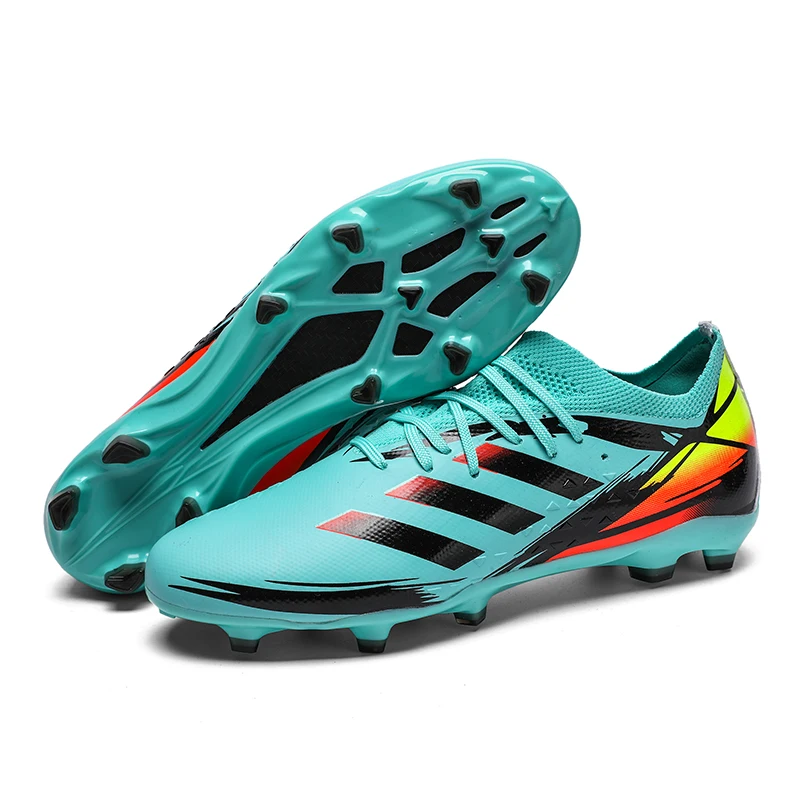 

2025 Football Shoes New Men Outdoor Sport Soccer Shoes Football Boots Adult Breathable Match Long Spikes Cleats Comfortable Trai