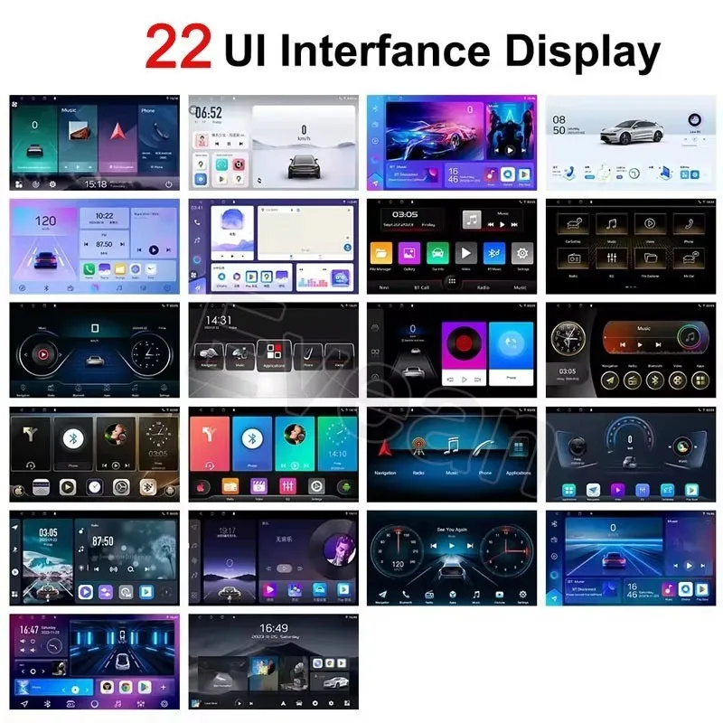 Evean 8G 256G Octa Core 360 Car Radio Wireless Carplay And Android Auto QLED 2 din Multimedia Player