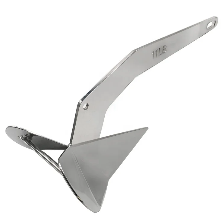 Boat Anchor Batch Production Stainless Steel 316 Fine Mirror Polish Delta Anchor Popular Style