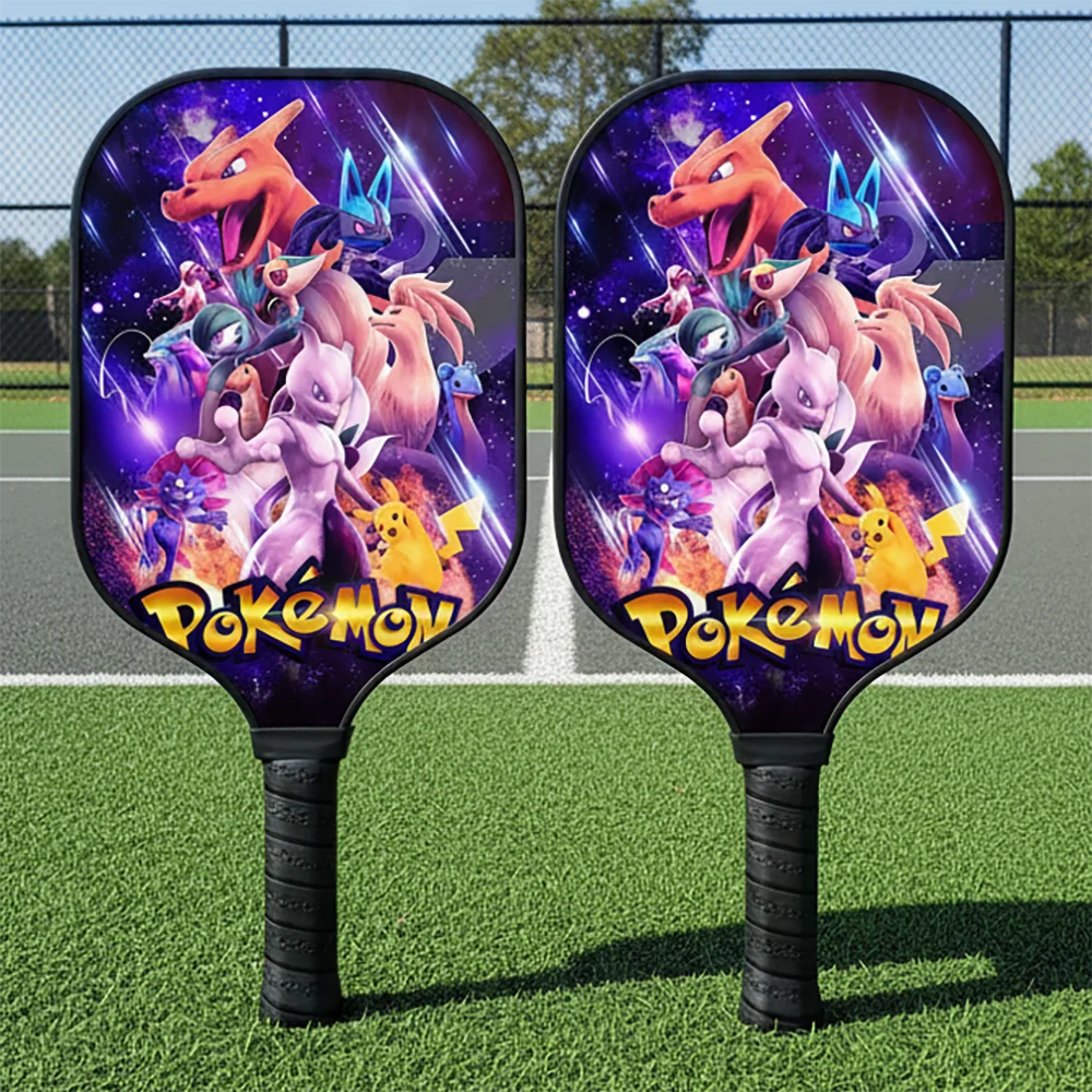 animes-figure-style-pokemon-colorful-design-carbon-fiber-fiberglass-pickleball-paddle-professional-intermediate-starter