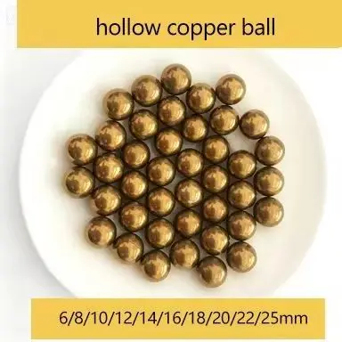 Hollow Brass Ball 4/5/6/7/8/10/12/14/16/18/20/25mm Mirror Polished Copper Sphere Ball for Jewelry Making DIY Craft Home Deco