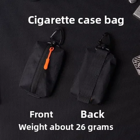 

Portable Triangle Buckle Hanging Pouch: Multi-Functional Storage for Earphones, Cigarettes, Keys & More with Shoulder Strap & Zi