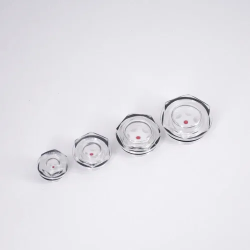 Imagen 2 del producto G 3/8 ""1/2"" 3/4 ""1"" BSP M16-M60 nivel de aceite de plástico macho métrico vista ventana de vidrio cabeza hexagonal para caja de cambios de compresor de aire