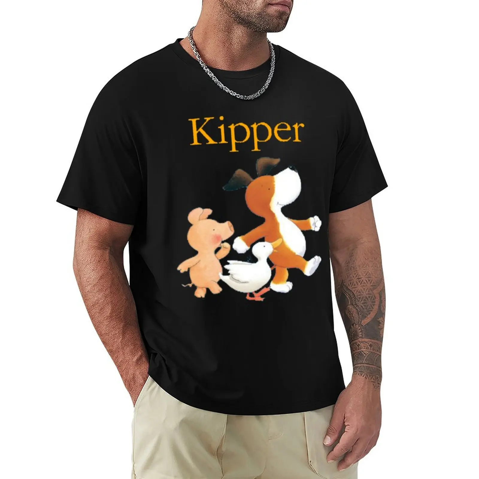 

CUTE KIPPER THE DOG T-Shirt Daily Wear Plain Short Sleeve Shirt