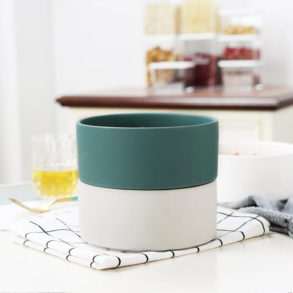 

Ceramic Salad Bowl White Porcelain Fruit Bowl Creative Tableware Dessert Serving Bowls Mixing Bowls Gift Choice
