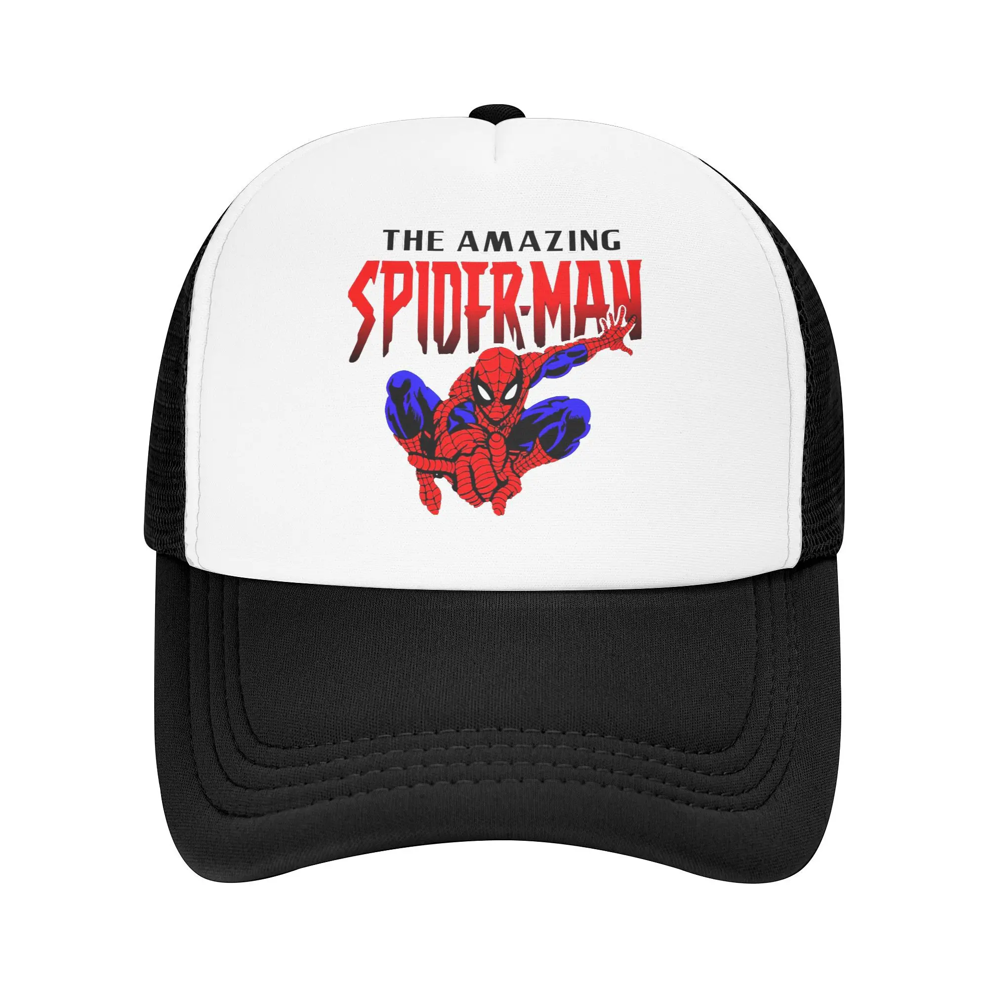 Spider Man Spider-Man Mesh Trucker Hat Casual  Summer Outdoor Mesh-back Sun Caps Adjustbale For Casual Headwear