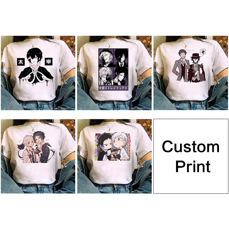 Custom Print Men Women Cute Harajuku Tees Anime Game T Shirt Summer Tops Kawaii Ladies Streetwear Custom Shirt