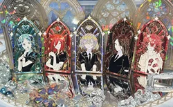 Land of the Lustrous Figures Acrylic Stand Anime Action Figure Accessories Figure Toys Gift Phosphophyllite Cinnabar Diamond
