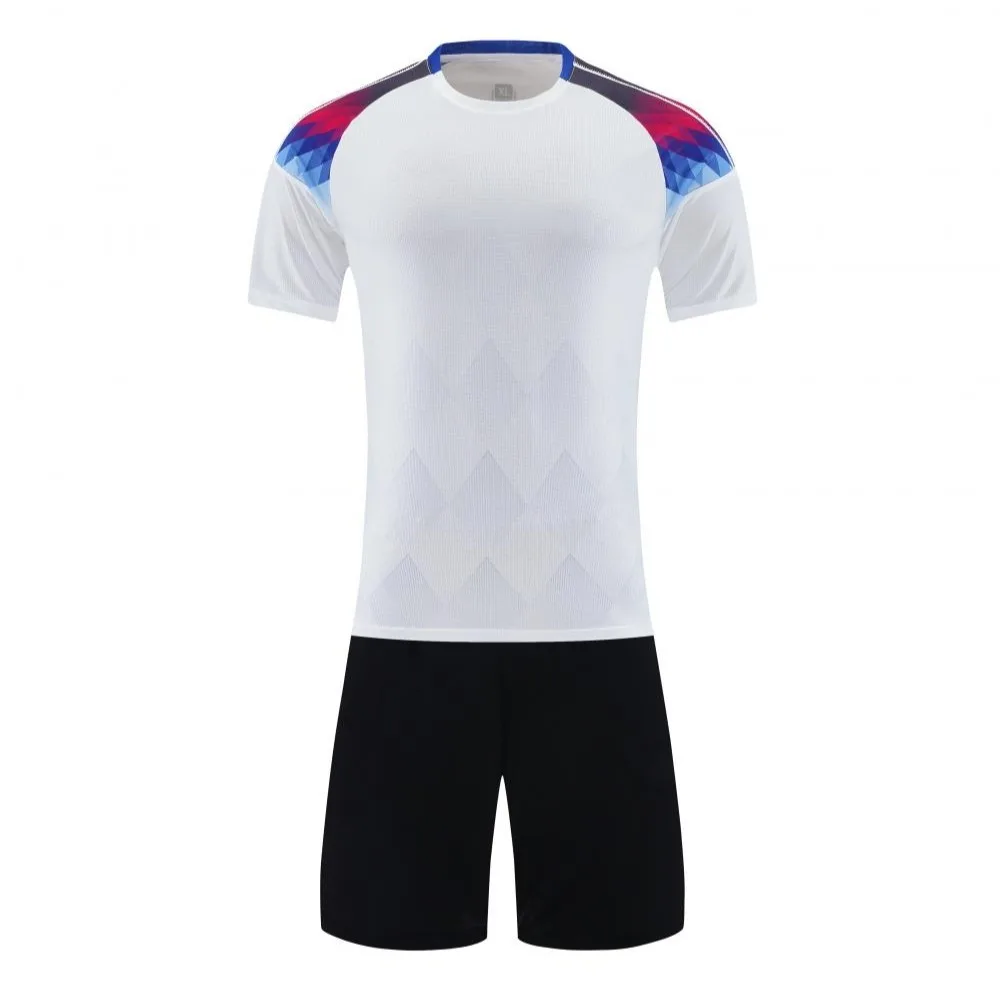 

Fanceey новая мужская и женская футбольная форма, шорты с короткими рукавами, быстросохнущий дышащий тренировочный спортивный костюм, детская футбольная форма