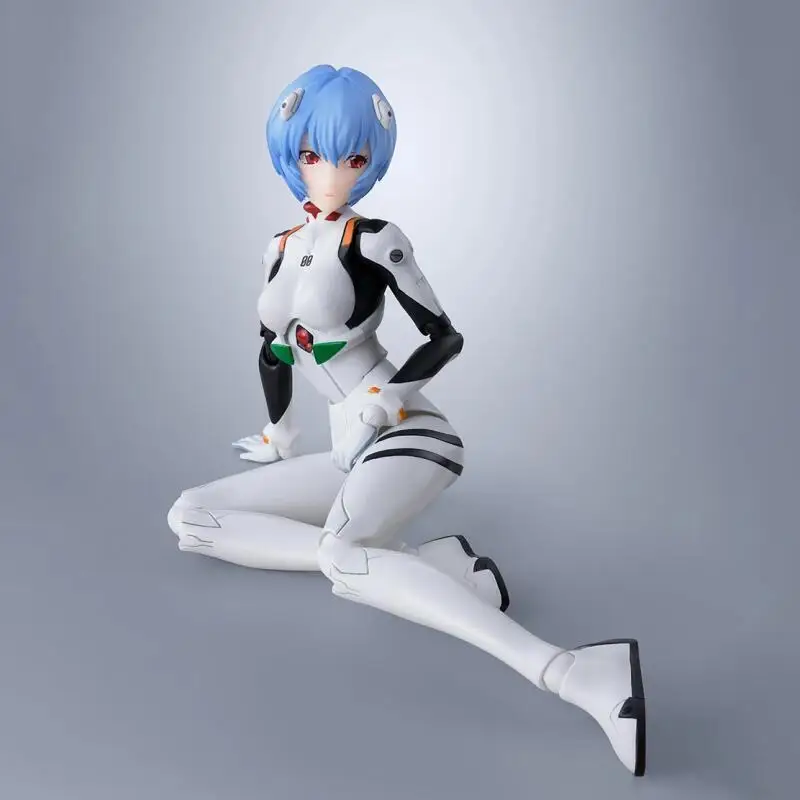 Genuíno novo e fechado Bandai Banpresto Neon Genesis Evangelion: reconstrução de Evangelion S.h.figuarts Rei Ayanami Brinquedo de presente