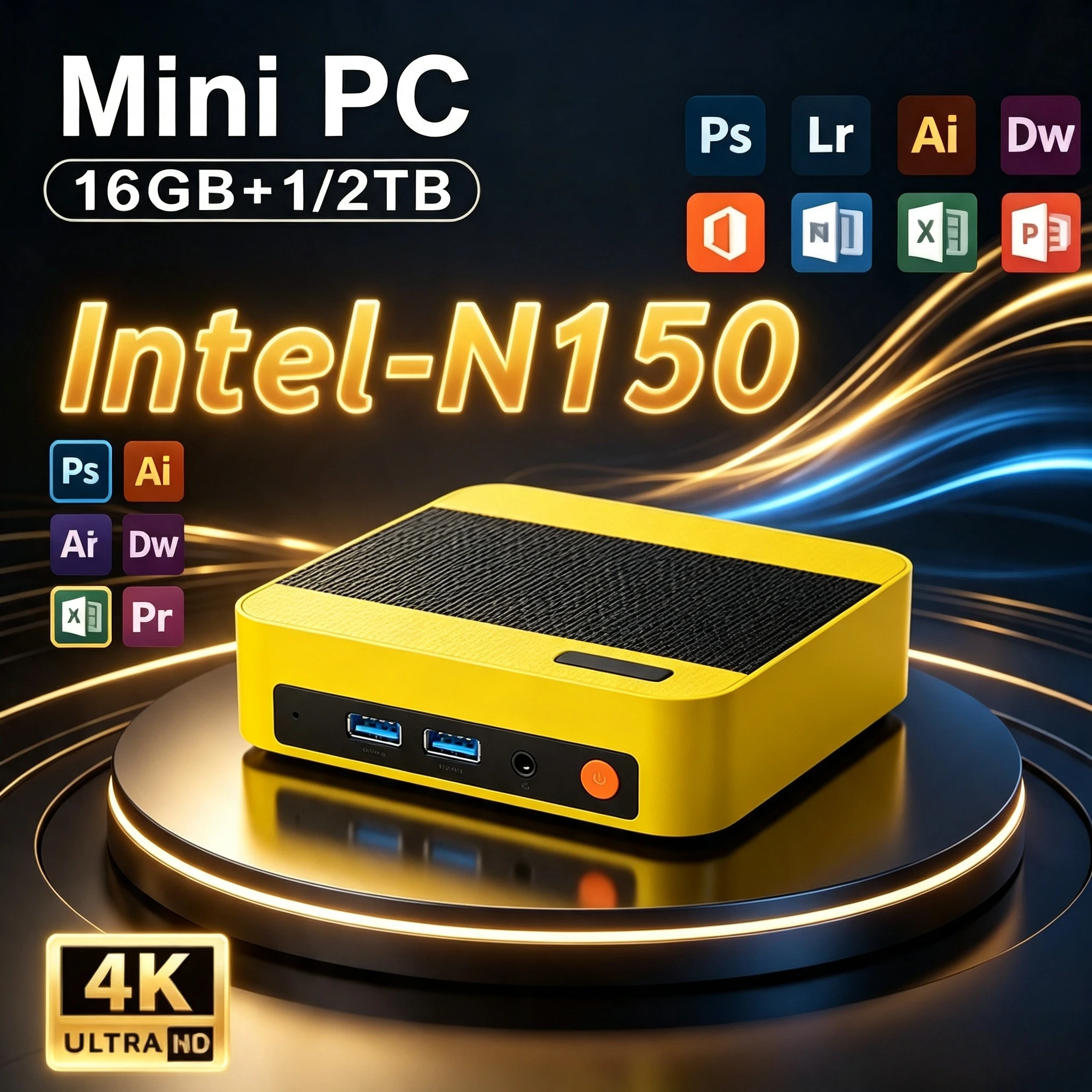 Home Office Pc - 超高速コアN150ミニPC 16GB DDR4 512GB NVMe SSD