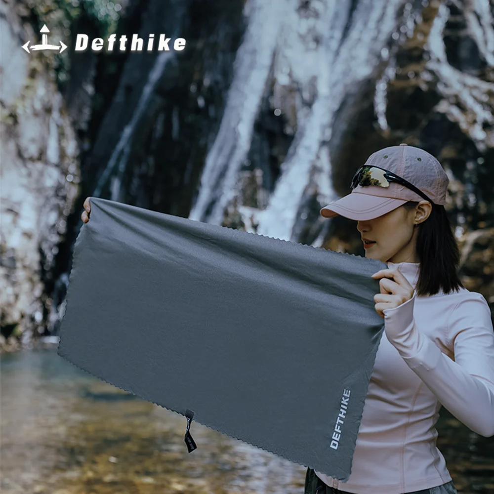 Defthike Quick Drying Absorbent Bath Towel Backpacking Hiking Swimming Camping Bath Towel Breathable Beach Travel Gym Towel
