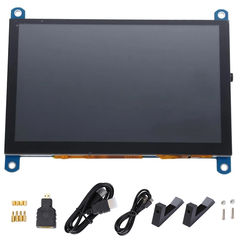 New 5 Inch TFT LCD Display Touch Screen Monitor 800*480 RGB Pixels USB HDMI-compatible for Raspberry Pi 5 4B 3B+ AIDA64