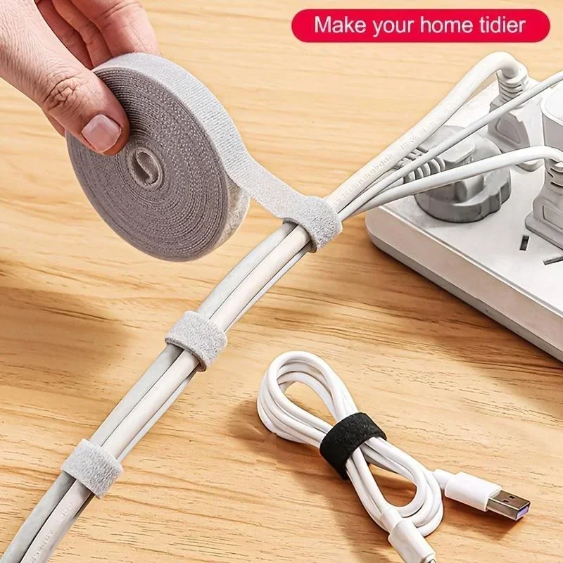 5M Kabel Bestelling Herbruikbare Kabel Organizer Desk Draad Winder Kabel Binder Organizer Datalijn Bescherming Opslag Gadget