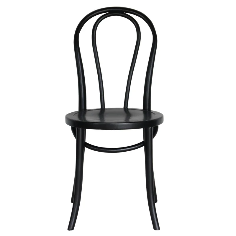 Foshan factory supply Nordic solid wood coffee chair round back rchair dining chair for hotel