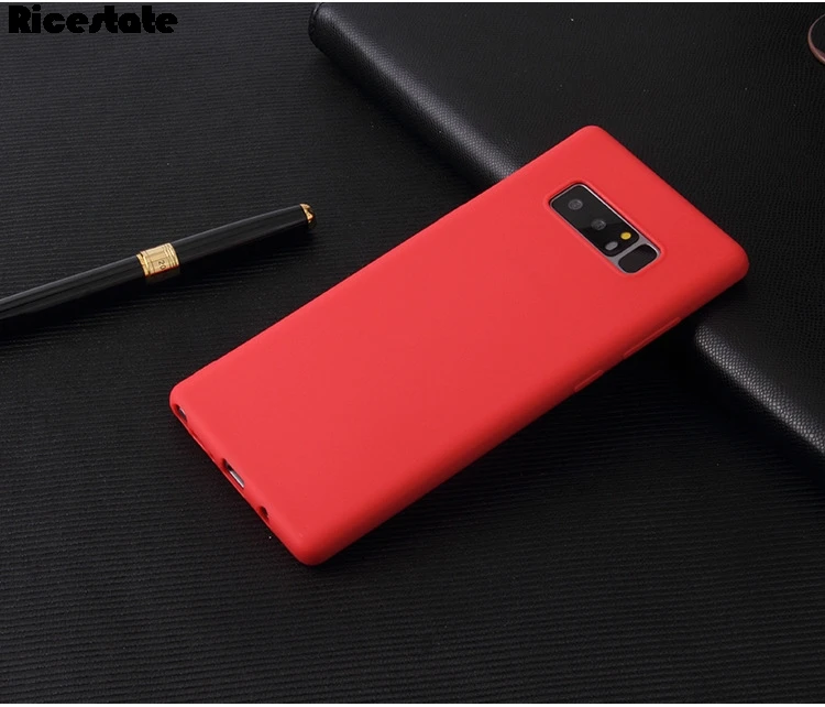 Case For Samsung Galaxy Note 8 Matte solid color Cover For Samsung S7 edge S8 S9 S10 S20 Ultra Note 8 9 10 Plus Silicone case