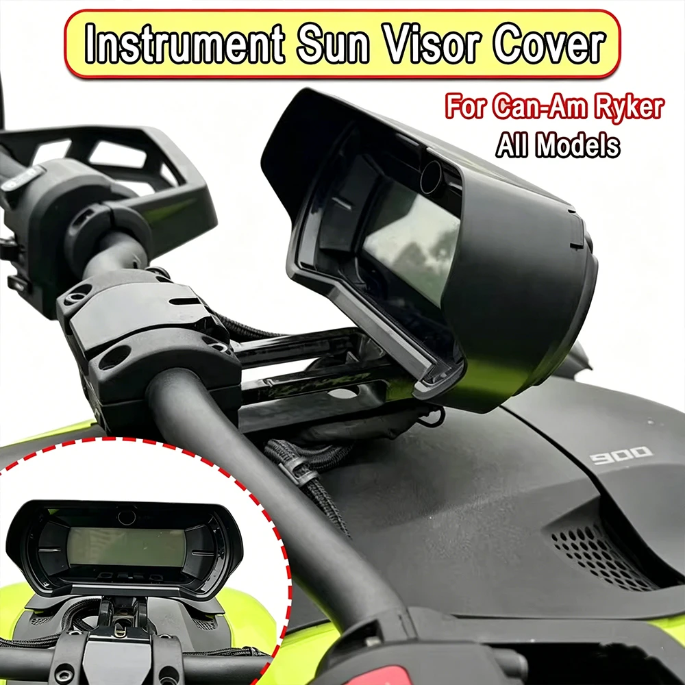 

For Can-Am Ryker 600 900 Rally Edition Sport ACE 2019-2025 Instrument Hat Sun Visor Meter Cover Dashboard Guard Screen Protector
