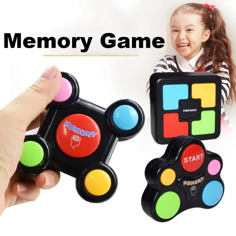 Máquina de entrenamiento de memoria para niños, juguetes educativos tempranos, juegos interactivos creativos, luz flash, sonido, juguete divertido