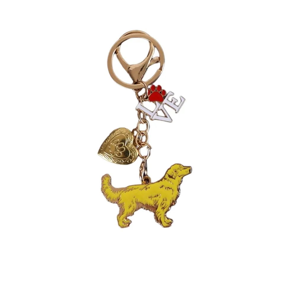 Beagle Cute Dogs Keychain Exquisite Fashion Puppy Photo Keychain Creative DIY Pet Hair Storage Pendant Bag Hanging